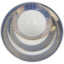 [458168585] Gedeck Sammeltasse Golddekor Bavaria 3tlg Kronester Blau gebraucht - gut Bild 2