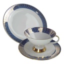 [458168585] Gedeck Sammeltasse Golddekor Bavaria 3tlg Kronester Blau gebraucht - gut Bild 4