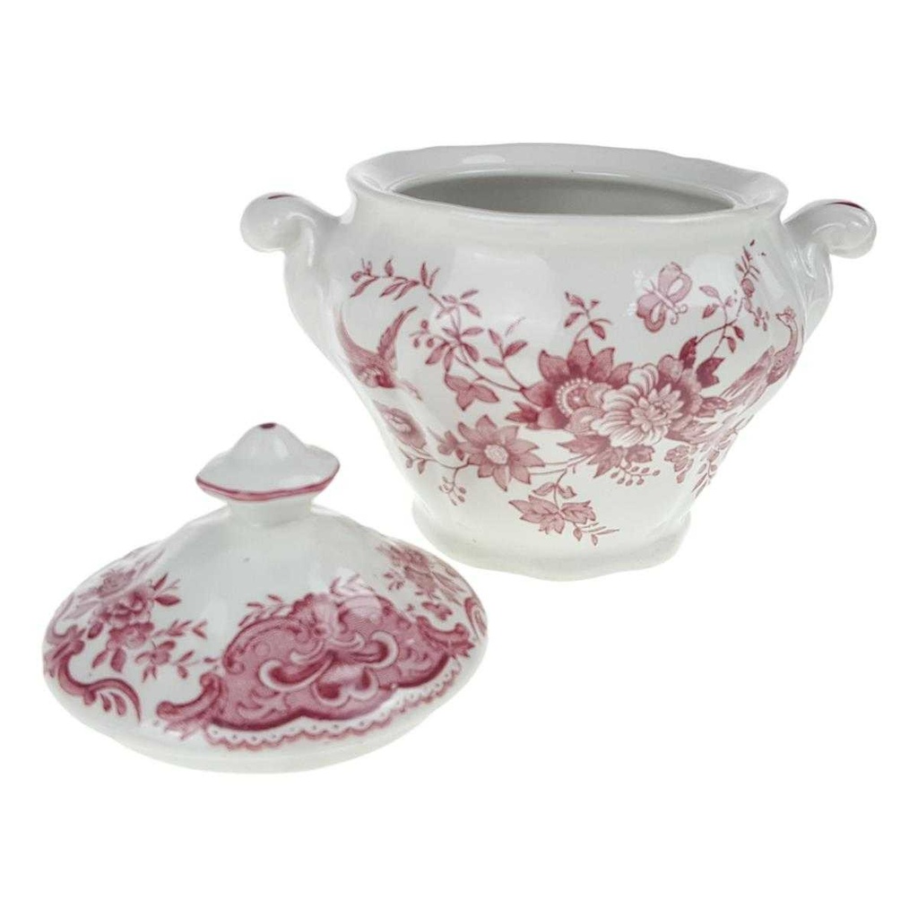 [458168588] Zuckerdose groß Ridgway Windsor Rot gebraucht - sehr gut Bild 3