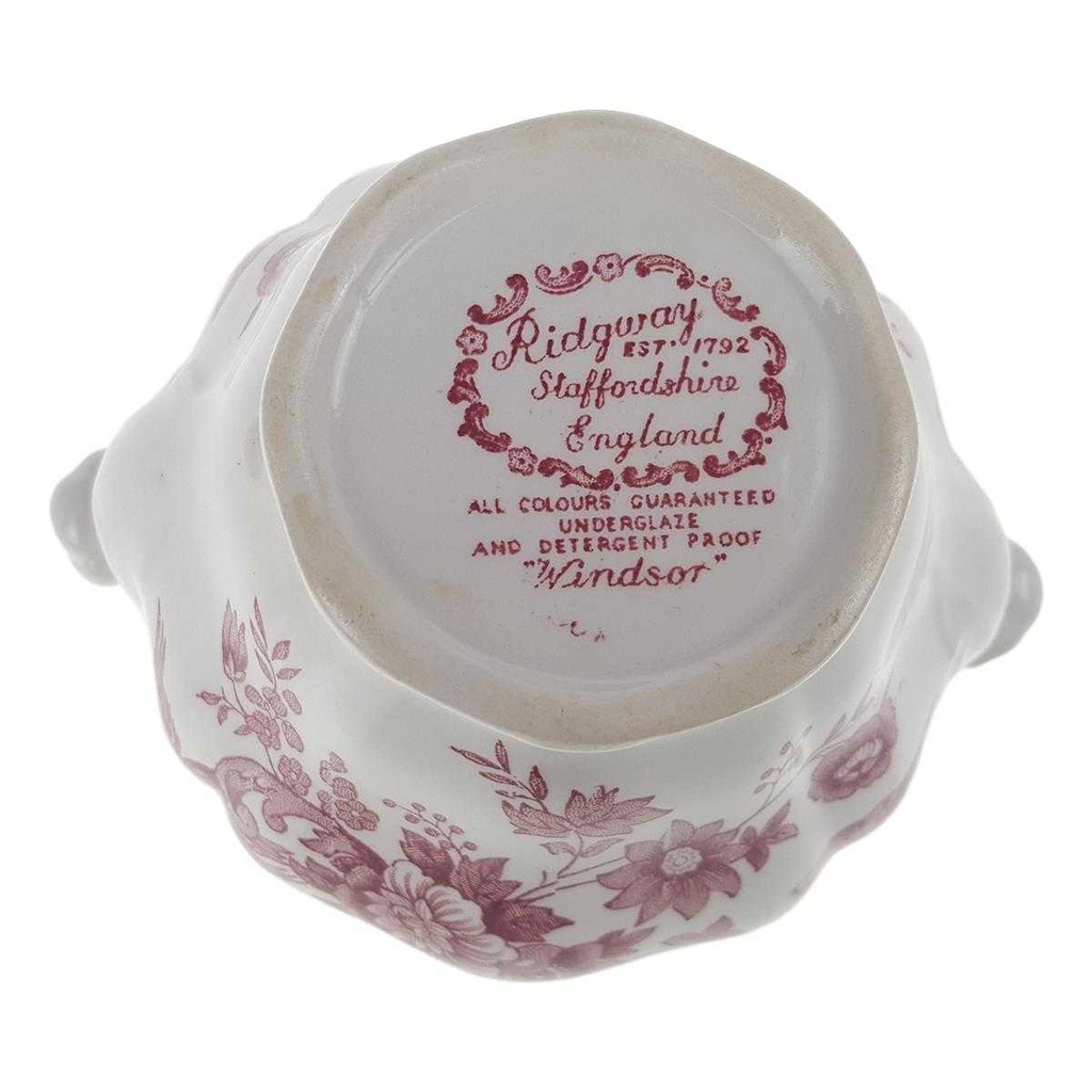 [458168588] Zuckerdose groß Ridgway Windsor Rot gebraucht - sehr gut Bild 5