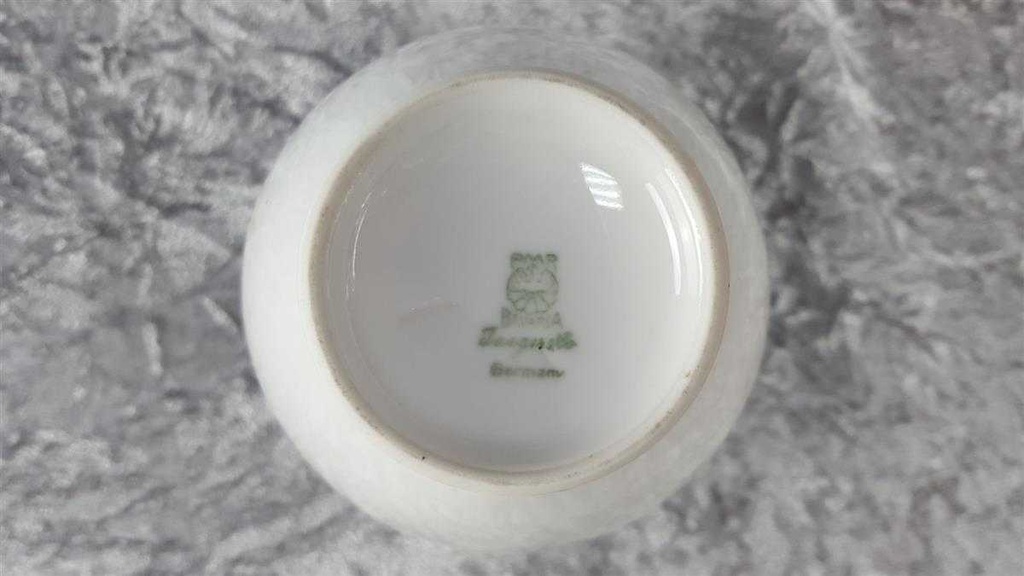 [45816859] Vase Blumenvase 13 cm Jaeger & Co Weiß Bavaria gebraucht - gut Bild 4