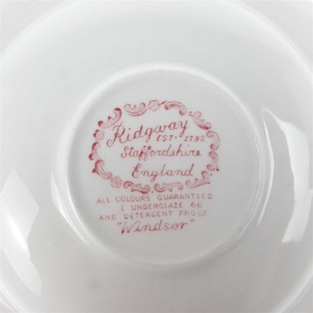 [458168591] Untertasse für Kaffee 14,9 cm Ridgway Windsor Rot gebraucht - sehr gut Bild 5
