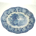 [458168597] Fleischplatte 35,6x28,5 cm Enoch Wedgwood Woodland Blau gebraucht - akzeptabel Bild 6