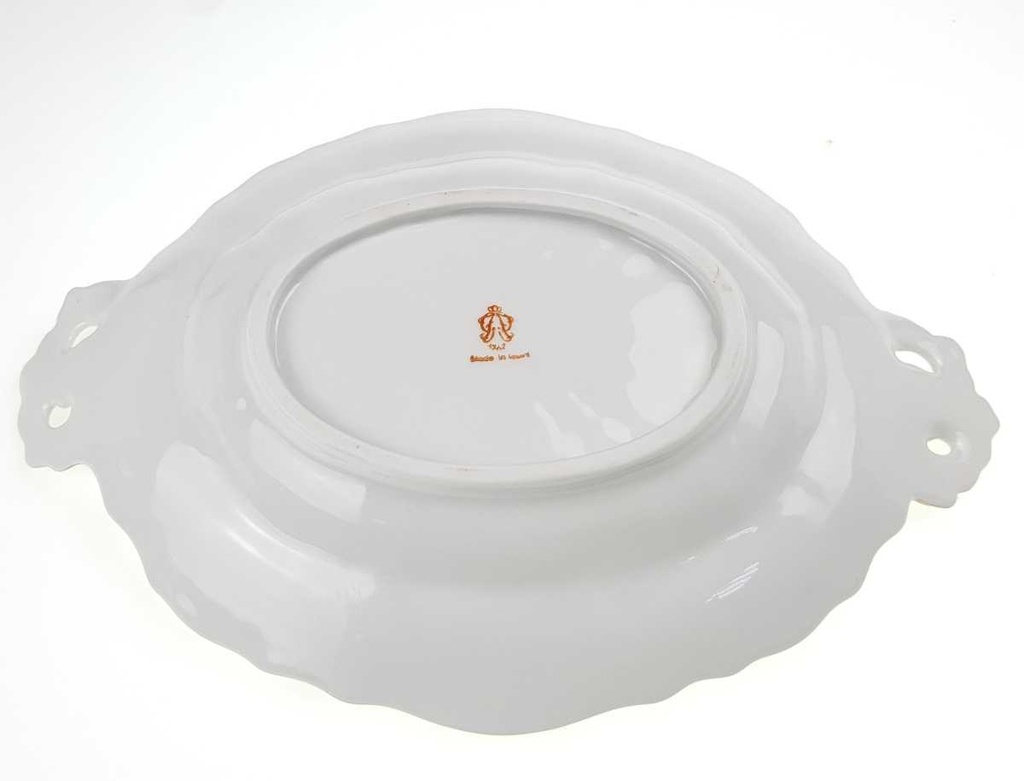 [458168598] Schale 30 cm Goldrand Blumendekor gebraucht - sehr gut Bild 4