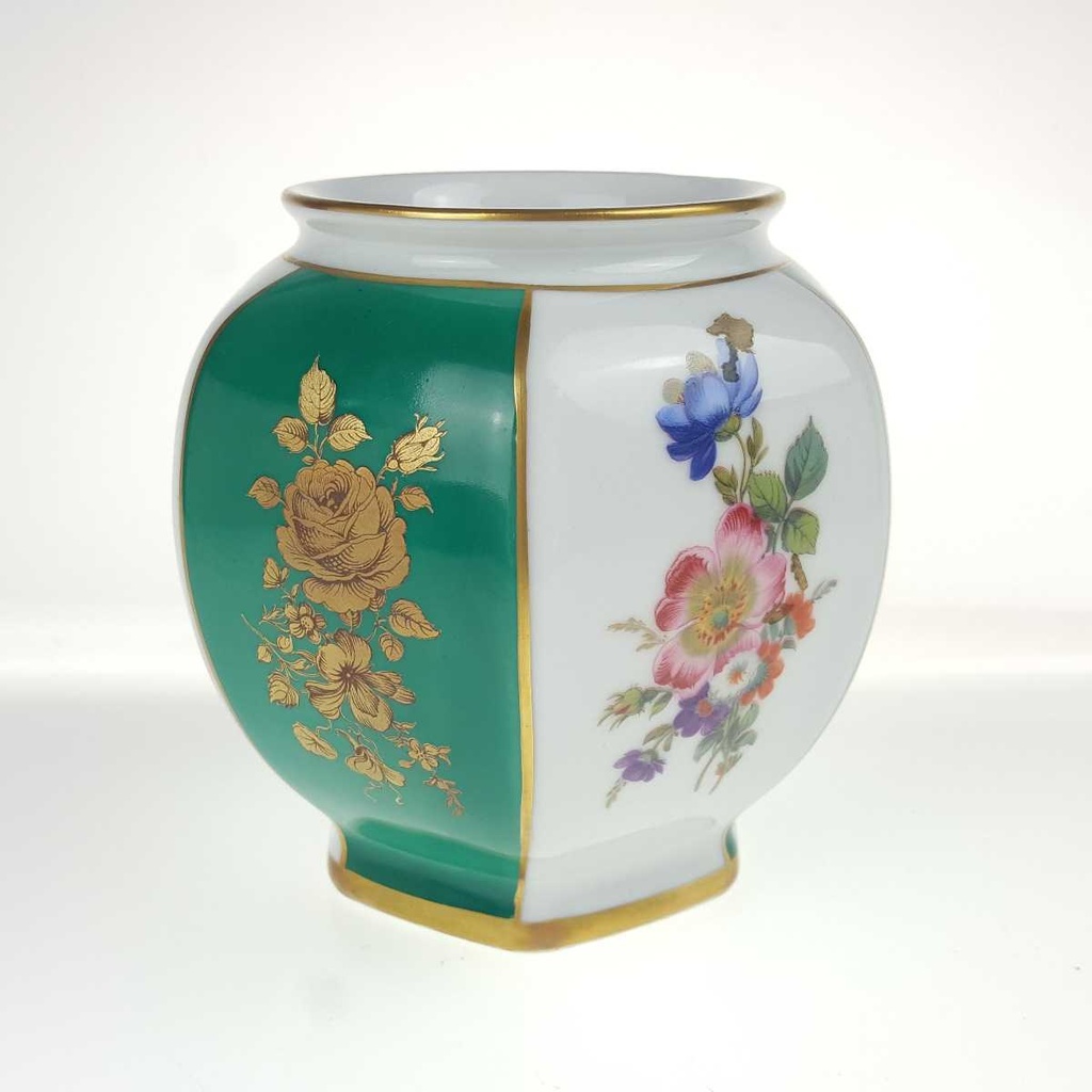 [458168600] Tischvase Vase 12,5 cm Bareuther Blumendekor Blumen gebraucht - gut Bild 5