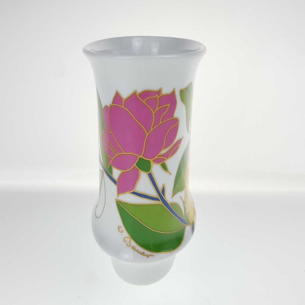 [458168601] Tischvase Vase 13,8 cm Rosenthal Blumendekor gebraucht - sehr gut Bild 3