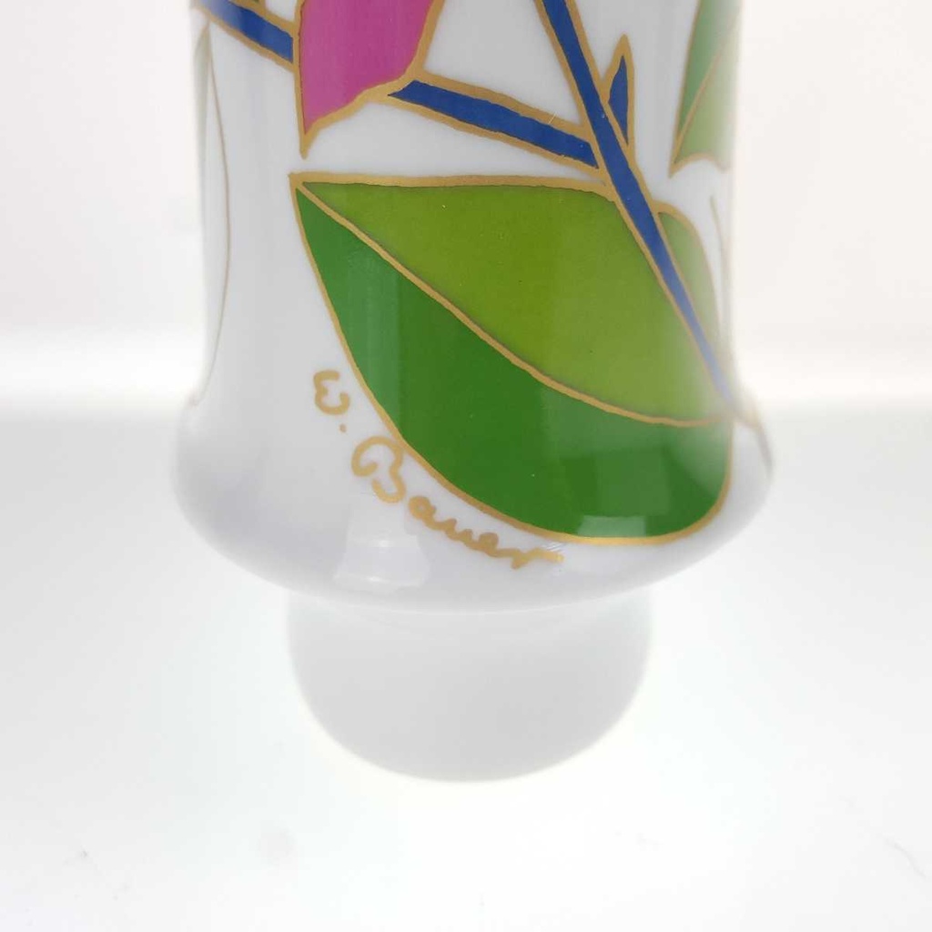 [458168601] Tischvase Vase 13,8 cm Rosenthal Blumendekor gebraucht - sehr gut Bild 5