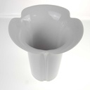 [458168609] Vase Blumenvase 18,5 cm Arzberg Weiß gebraucht - gut Bild 3