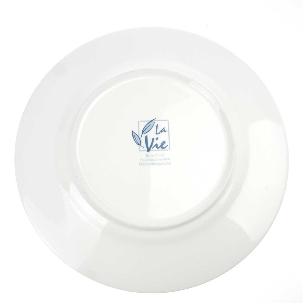 [458168610] Speiseteller 26,7 cm La Vie Bone China Weiß gebraucht - gut Bild 4