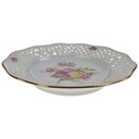 [458168613] Kuchenteller Durchbruchteller Goldrand Durchbrucharbeit 19,1 cm Schumann/Arzberg Blumendekor gebraucht - gut Bild 2