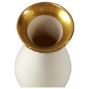 [45816862] Tischvase Vase Blumenvase Goldrand 15,7 cm Royal KM Bavaria Elfenbein Beige gebraucht - gut Bild 2