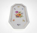 [458168626] Servierplatte Goldrand 27,4x13,5 cm Rosenthal Maria Sommerstrauß Blumen gebraucht - gut Bild 4