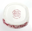 [458168628] Zuckerdose J & G Meakin England Haddon Hall Rot Historismus gebraucht - gut Bild 4