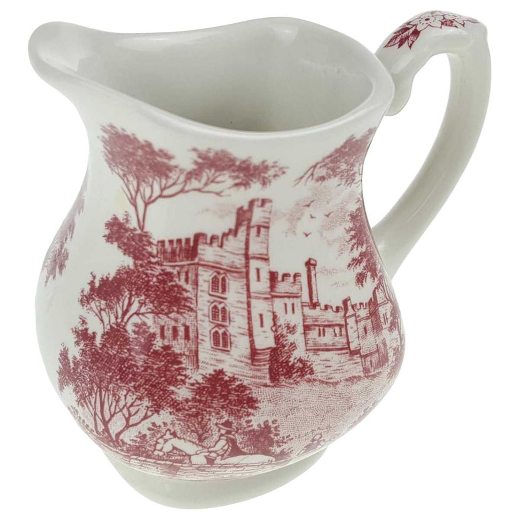 [458168630] Milchkännchen 0,2 L J & G Meakin England Haddon Hall Rot Historismus gebraucht - gut Bild 2