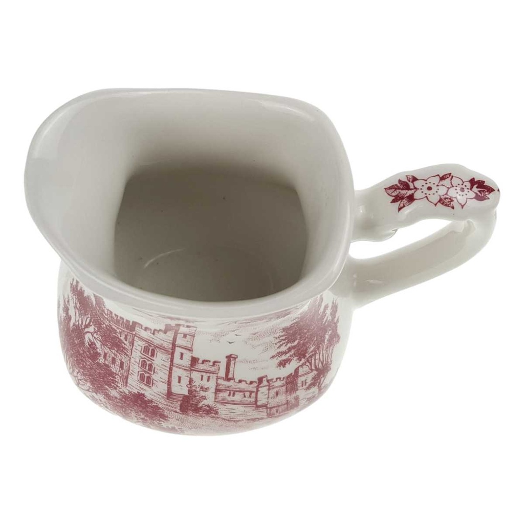 [458168630] Milchkännchen 0,2 L J & G Meakin England Haddon Hall Rot Historismus gebraucht - gut Bild 3