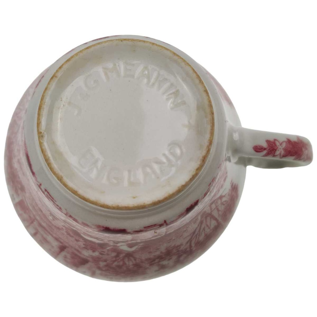 [458168631] Kaffeetasse 0,2 L J & G Meakin England Haddon Hall Rot Historismus gebraucht - gut Bild 4
