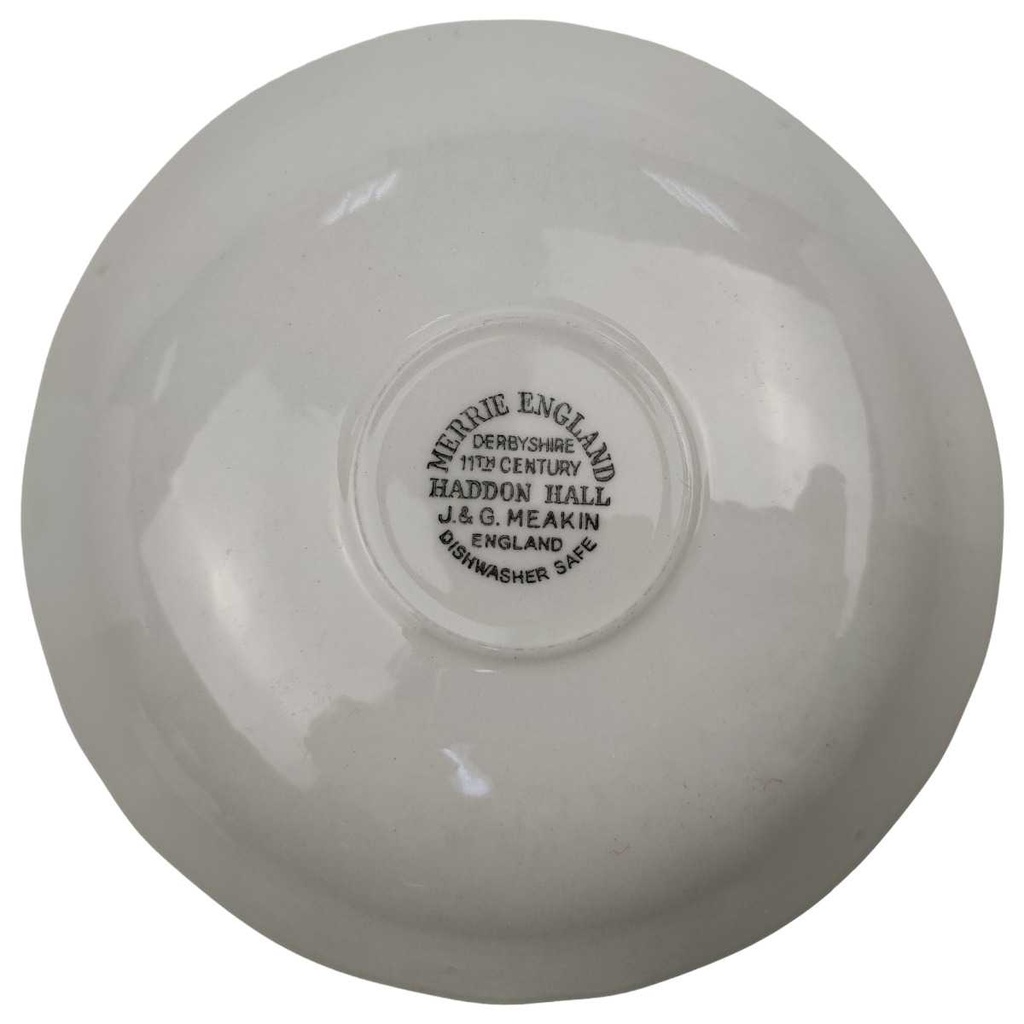 [458168632] Untertasse 15 cm J & G Meakin England Haddon Hall Rot Historismus gebraucht - gut Bild 3