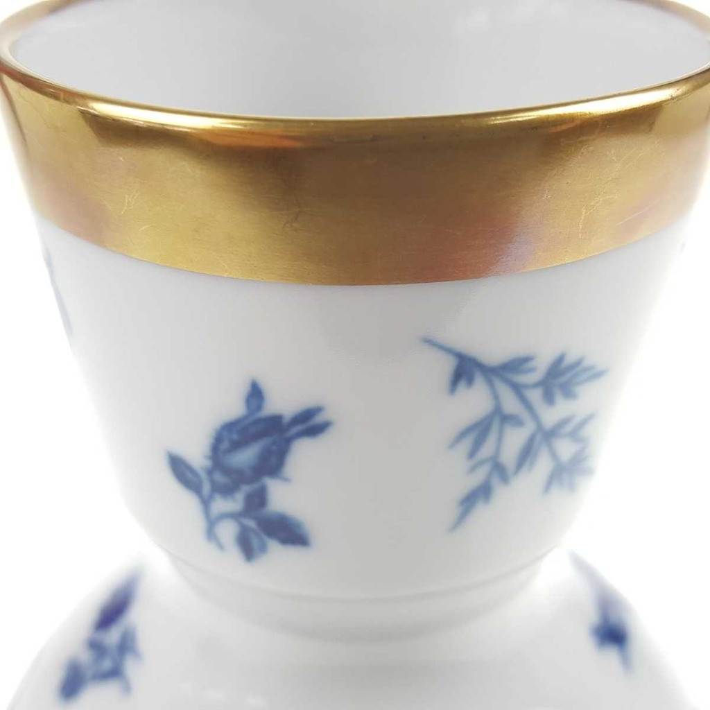 [458168635] Vase Blumenvase 18 cm PMR Jaeger & Co Blaue Blumen gebraucht - gut Bild 5