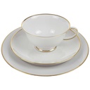[458168636] Gedeck Sammelgedeck Goldrand 3tlg Rosenthal Weiß gebraucht - gut Bild 2