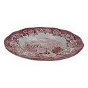 [458168644] Speiseteller 22,2 cm Unicorn Tableware Scottish Lochs Rot gebraucht - sehr gut Bild 3