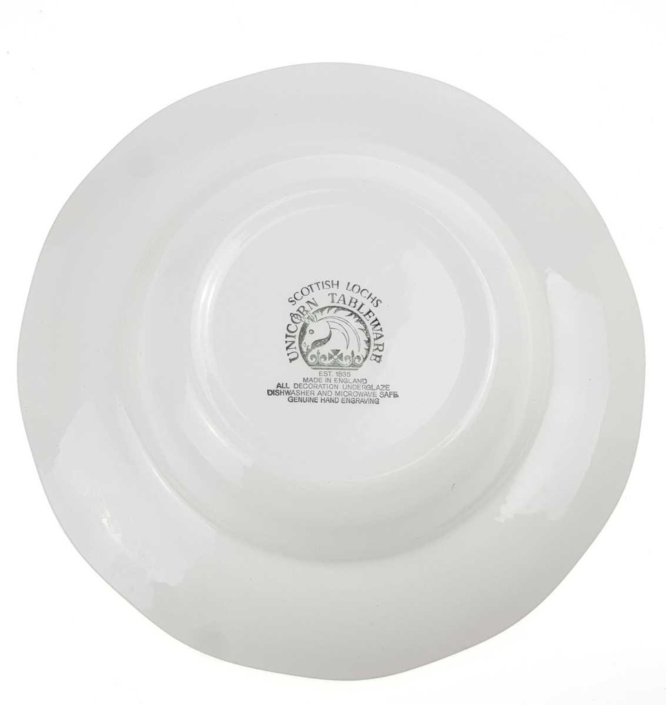 [458168644] Speiseteller 22,2 cm Unicorn Tableware Scottish Lochs Rot gebraucht - sehr gut Bild 4