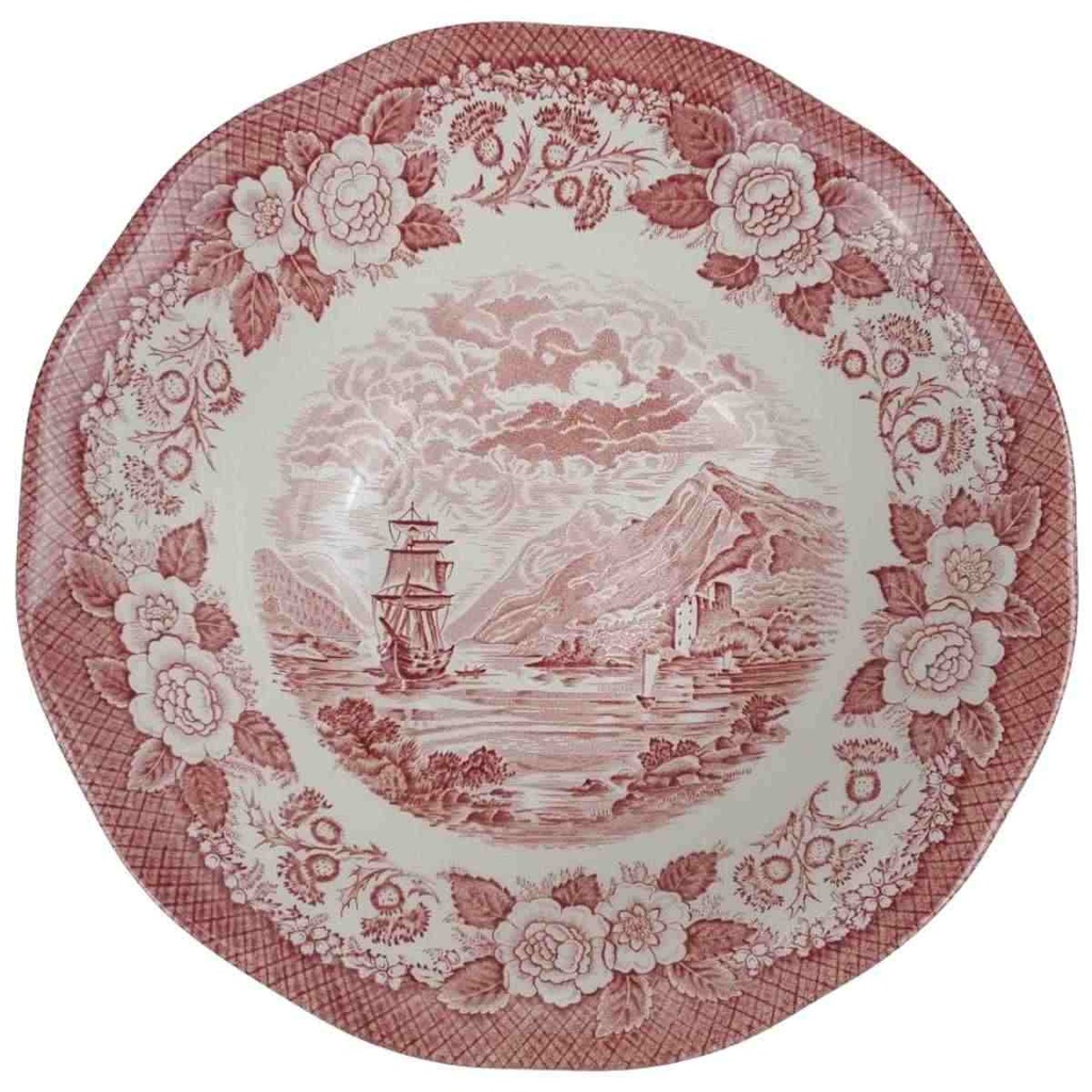 [458168645] Schüssel 21,8 cm Unicorn Tableware Scottish Lochs Rot gebraucht - sehr gut Bild 2