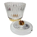 [458168659] Bowle mit 6 Bechern Goldrand 7tlg 3,5 L Krone Gold gebraucht - gut Bild 3