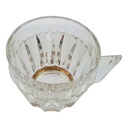 [458168659] Bowle mit 6 Bechern Goldrand 7tlg 3,5 L Krone Gold gebraucht - gut Bild 6