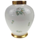 [458168664] Vase Goldrand ohne Deckel 25 cm Seltmann Vohenstrauß Blumendekor gebraucht - gut Bild 2