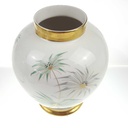 [458168664] Vase Goldrand ohne Deckel 25 cm Seltmann Vohenstrauß Blumendekor gebraucht - gut Bild 3