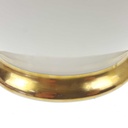 [458168664] Vase Goldrand ohne Deckel 25 cm Seltmann Vohenstrauß Blumendekor gebraucht - gut Bild 4
