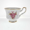 [458168665] Gedeck Sammelgedeck Goldrand 3tlg Fena Porzellan rosa Dekor gebraucht - gut Bild 7