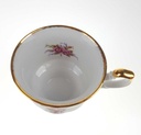 [458168665] Gedeck Sammelgedeck Goldrand 3tlg Fena Porzellan rosa Dekor gebraucht - gut Bild 8