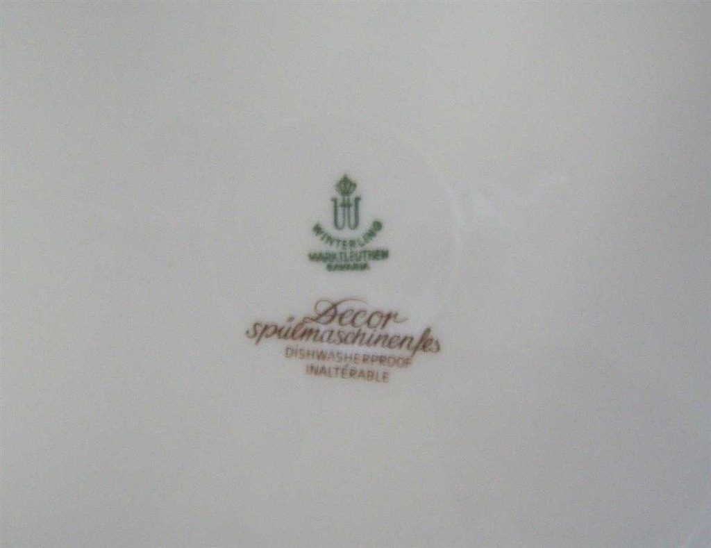 [4581687] Fleischplatte Goldrand 35x23,3 cm Winterling Marktleuthen Kobaltrand mit Goldraute eckig gebraucht - gut Bild 3
