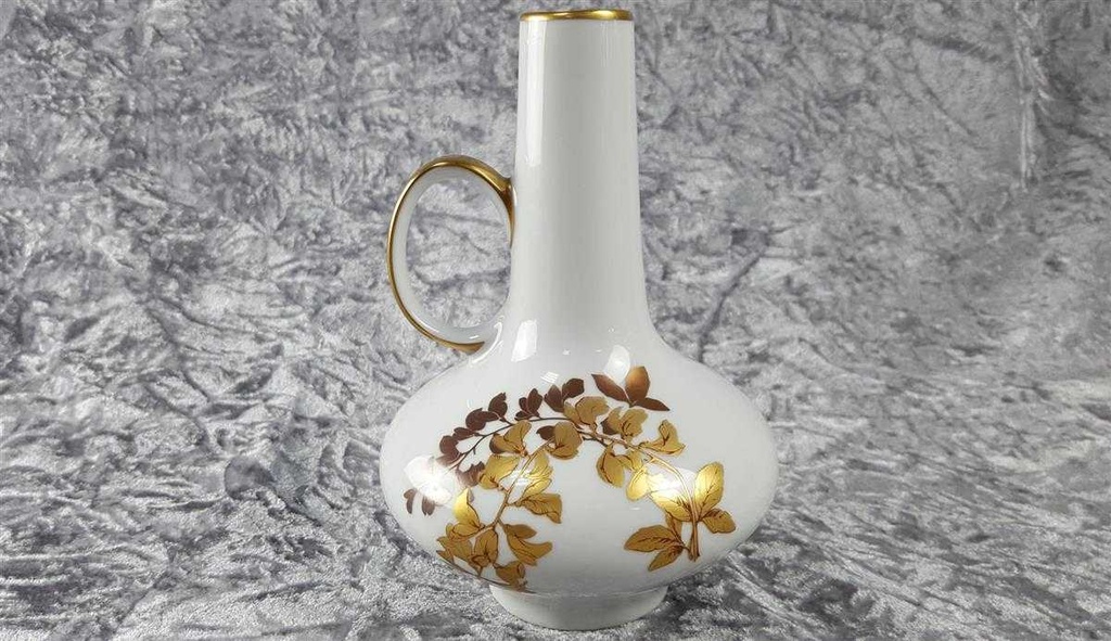 [45816873] Blumenvase Henkelvase Golddekor 18 cm Jaeger & Co gebraucht - sehr gut Bild 4