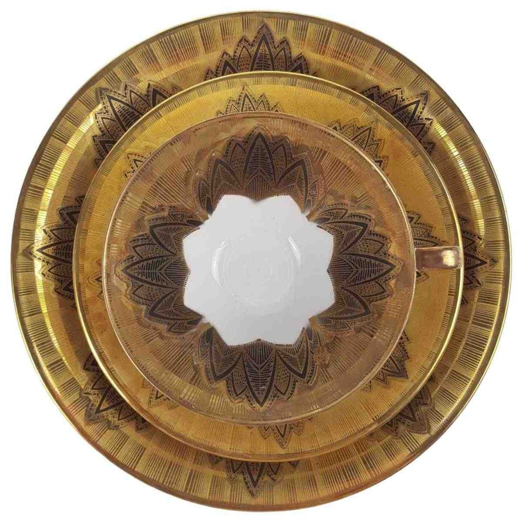 [458168731] Sammelgedeck Golddekor Bavaria 3tlg Schaller gebraucht - gut Bild 2