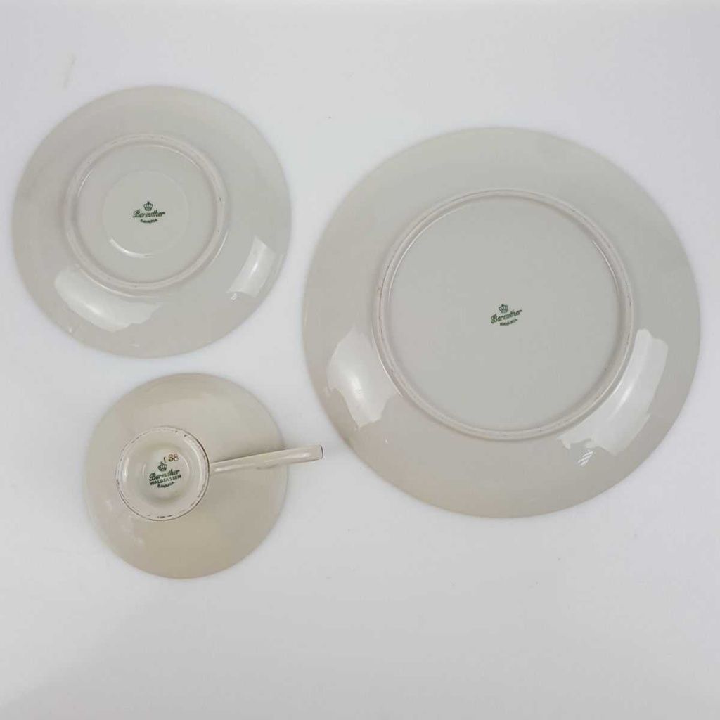 [458168733] Sammelgedeck Golddekor 3tlg 30 cm Bareuther gebraucht - akzeptabel Bild 5
