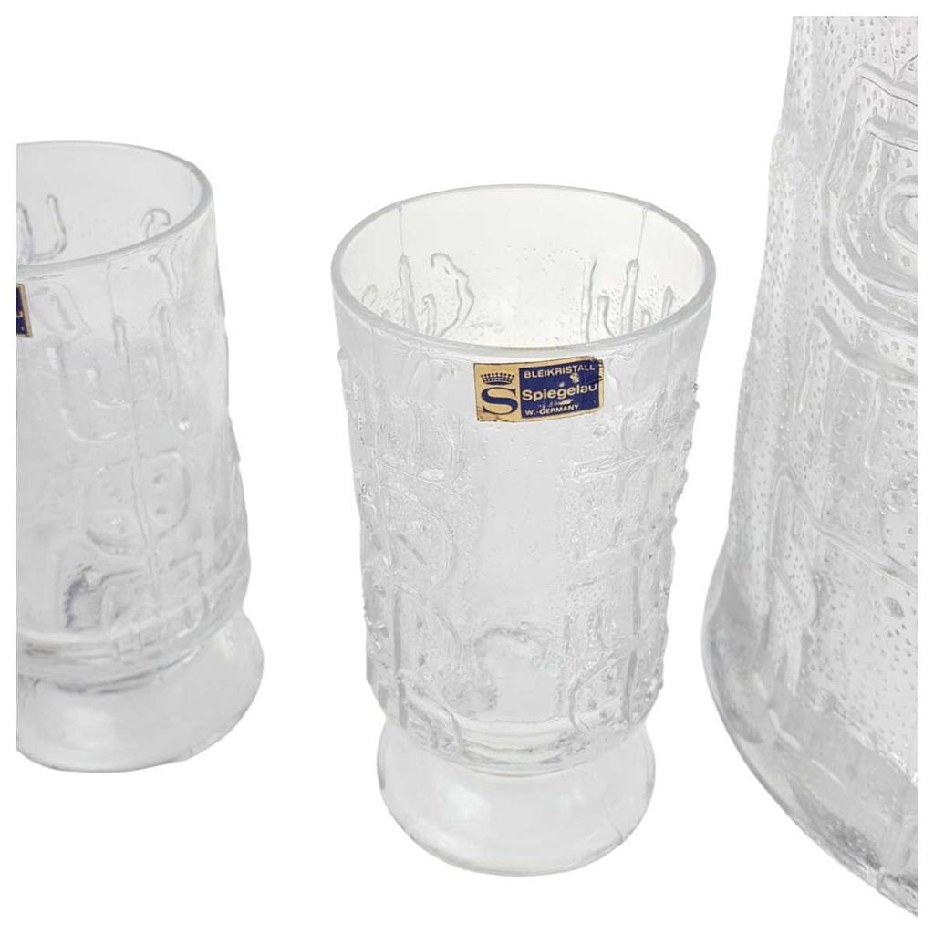 [458168735] Bowle mit 3 Bechern 5tlg 22,4 cm Spiegelau gebraucht - gut Bild 2