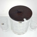 [458168735] Bowle mit 3 Bechern 5tlg 22,4 cm Spiegelau gebraucht - gut Bild 3