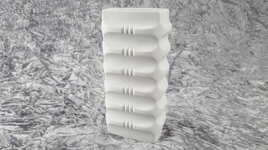 [45816876] Vase 16,5 cm Königl. pr. Tettau Weiß gebraucht - akzeptabel Bild 3