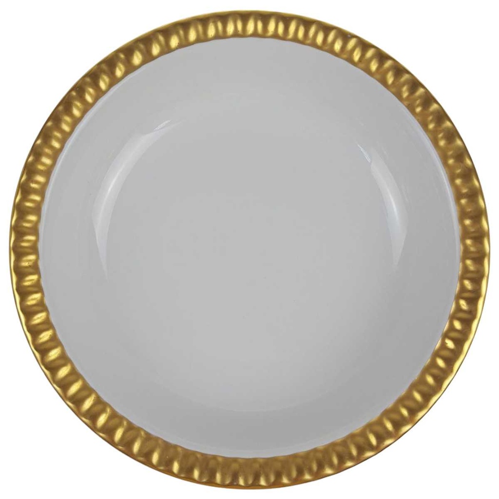 [458168760] Fußschale Goldrand 11 cm Bareuther weiß gebraucht - gut Bild 2