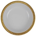 [458168760] Fußschale Goldrand 11 cm Bareuther weiß gebraucht - gut Bild 2
