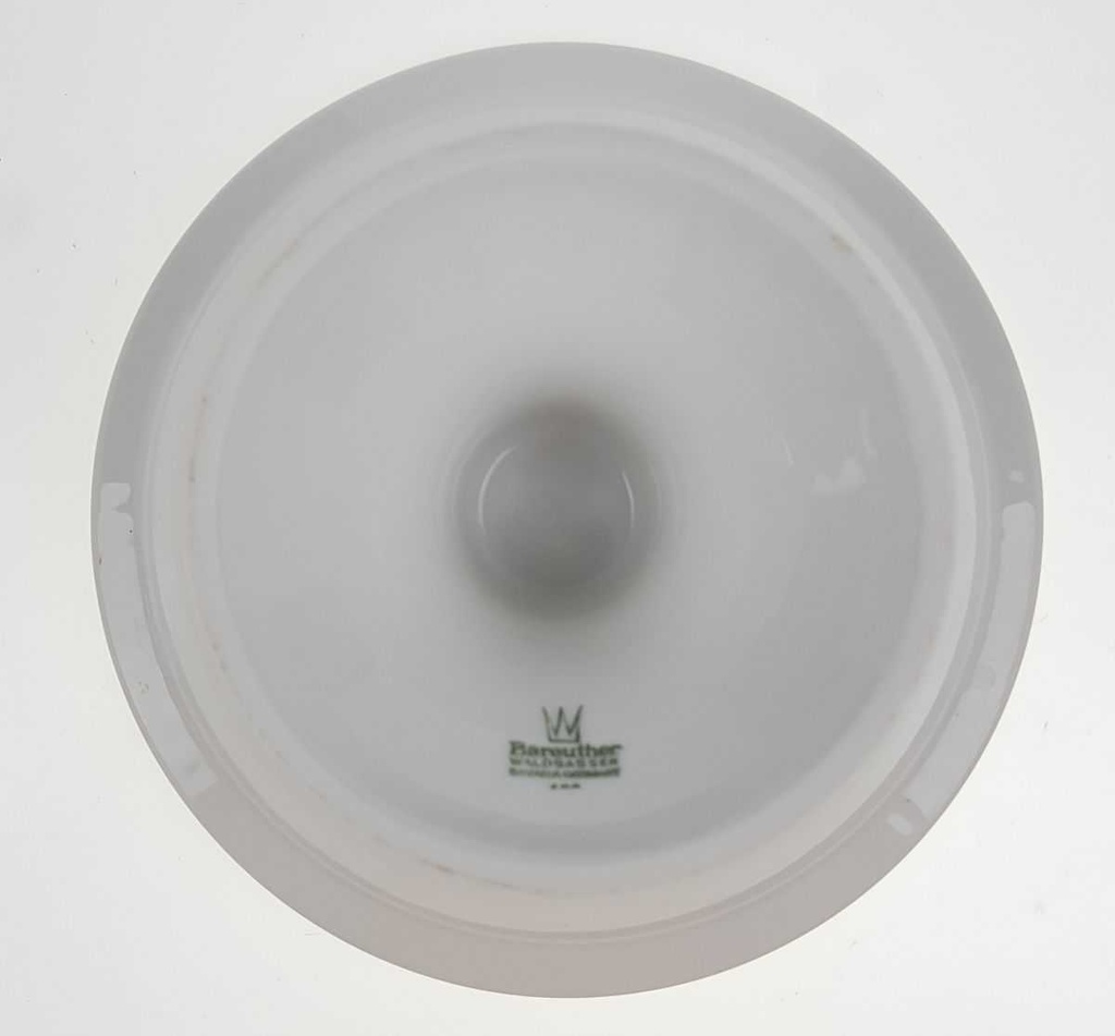 [458168760] Fußschale Goldrand 11 cm Bareuther weiß gebraucht - gut Bild 3