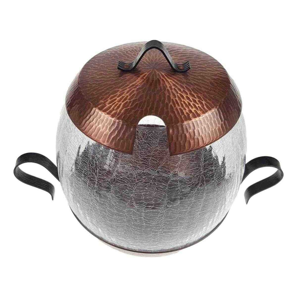 [458168762] Bowle 7tlg 5,5 L Craquele Glas gebraucht - gut Bild 4
