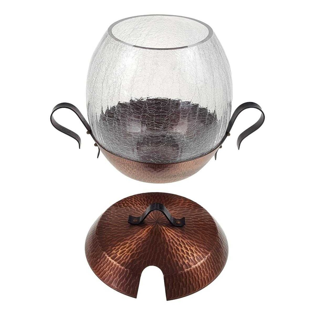 [458168762] Bowle 7tlg 5,5 L Craquele Glas gebraucht - gut Bild 5