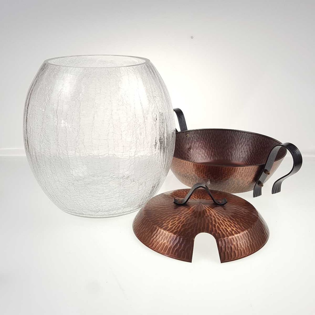 [458168762] Bowle 7tlg 5,5 L Craquele Glas gebraucht - gut Bild 6