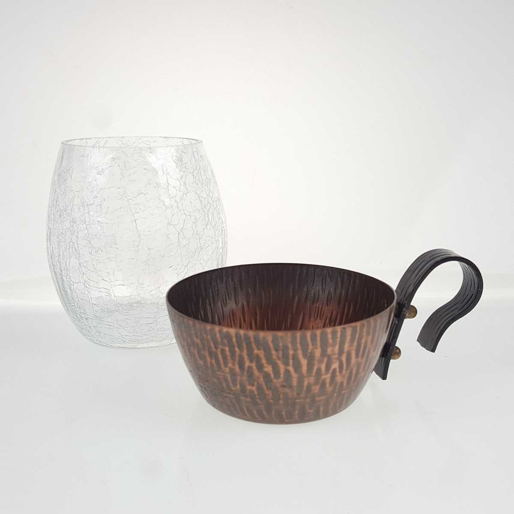 [458168762] Bowle 7tlg 5,5 L Craquele Glas gebraucht - gut Bild 8