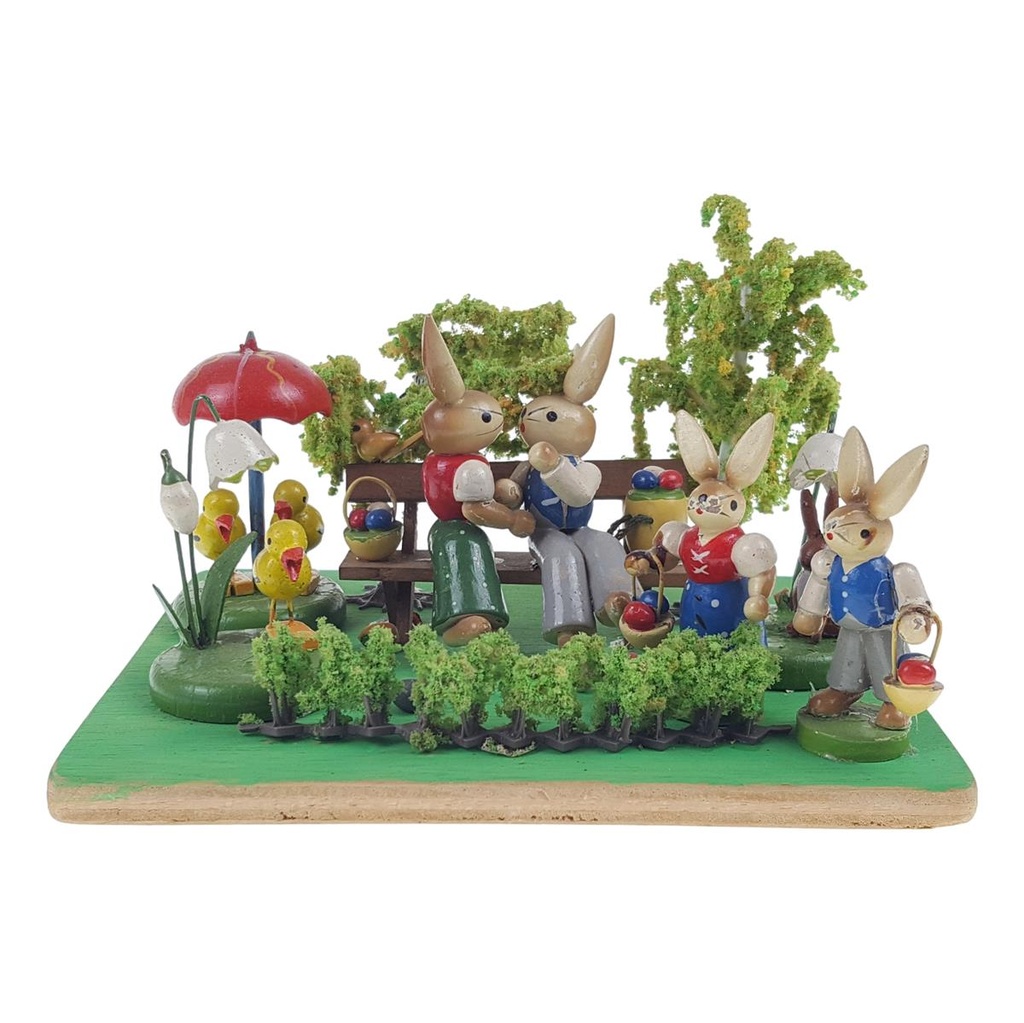 [458168764] Osterdeko Holz Hasen lose Eier Bild 2