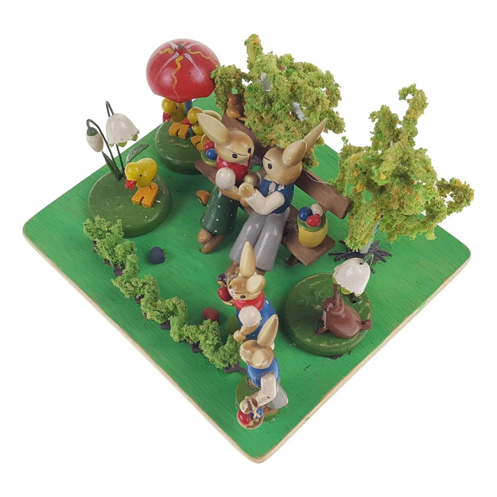 [458168764] Osterdeko Holz Hasen lose Eier Bild 3