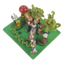 [458168764] Osterdeko Holz Hasen lose Eier Bild 3